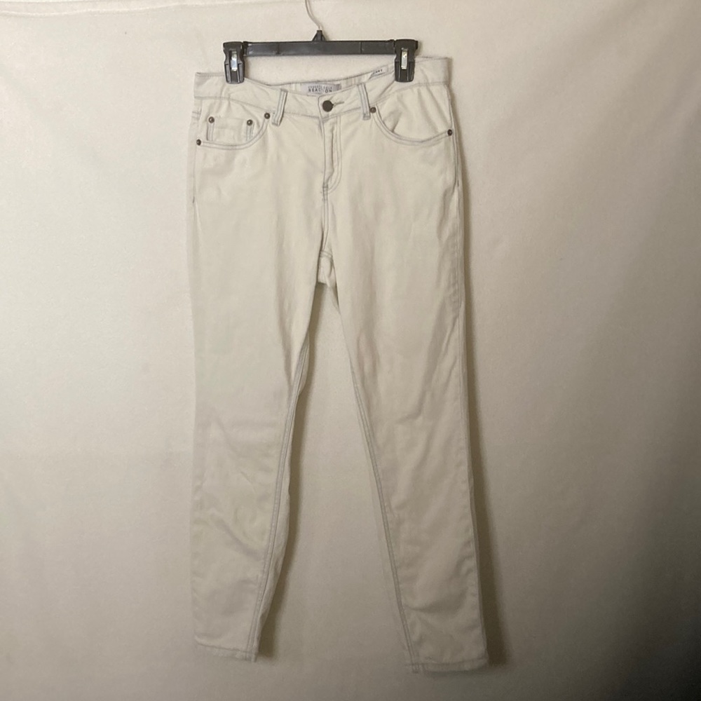 Kenneth Cole Reaction skinny white jeans sz 12